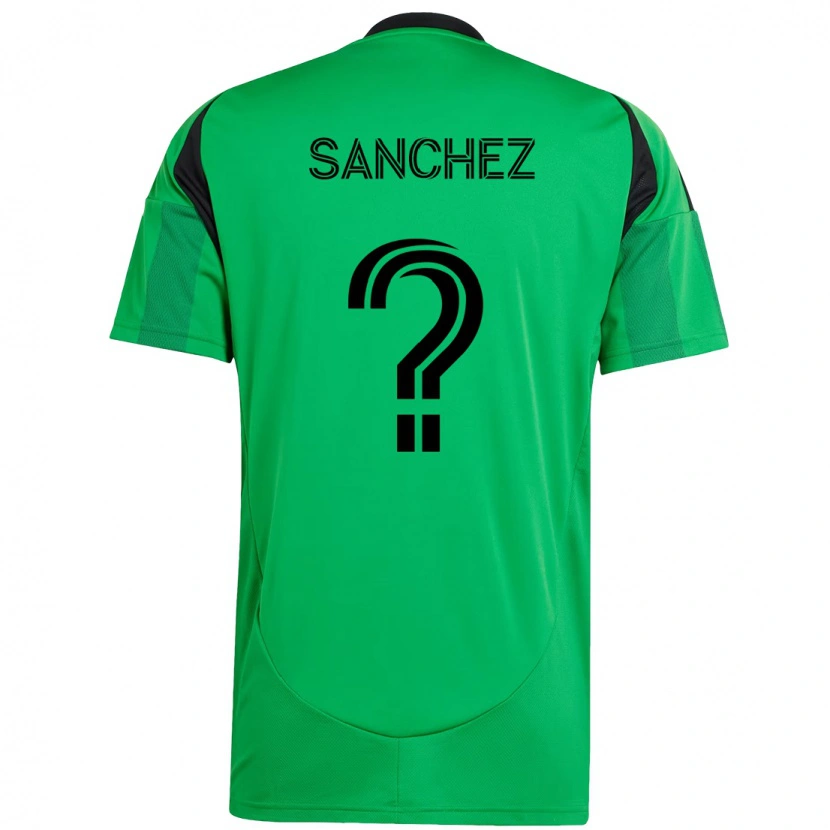 Danxen Enfant Maillot Ilie Sánchez #0 Blanc Vert Tenues Domicile 2025/26 T-Shirt