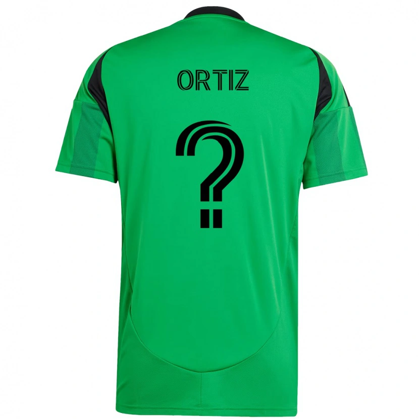 Danxen Enfant Maillot Viggo Ortiz #0 Blanc Vert Tenues Domicile 2025/26 T-Shirt