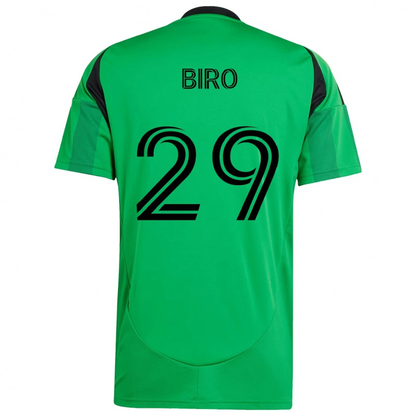 Danxen Enfant Maillot Guilherme Biro #29 Blanc Vert Tenues Domicile 2025/26 T-Shirt