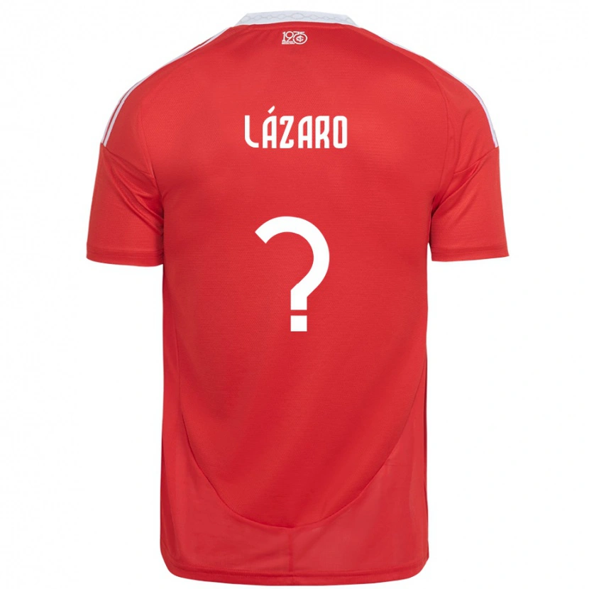 Danxen Enfant Maillot Lázaro #0 Blanc Rouge Tenues Domicile 2025/26 T-Shirt