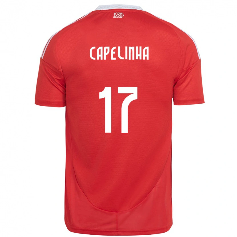 Danxen Enfant Maillot Capelinha #17 Blanc Rouge Tenues Domicile 2025/26 T-Shirt