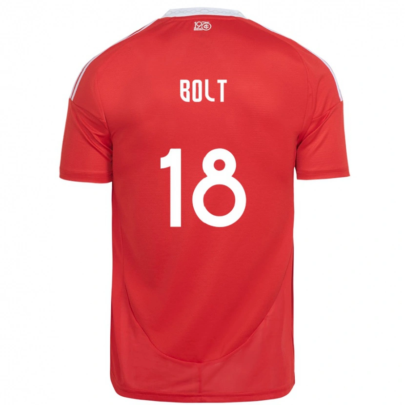 Danxen Enfant Maillot Tamara Bolt #18 Blanc Rouge Tenues Domicile 2025/26 T-Shirt