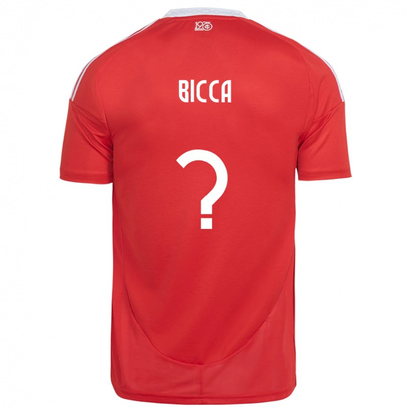 Danxen Enfant Maillot Leo Bicca #0 Blanc Rouge Tenues Domicile 2025/26 T-Shirt