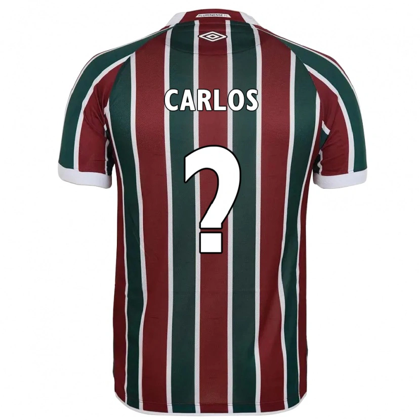 Danxen Enfant Maillot Antônio Carlos #0 Blanc Vert Bordeaux Tenues Domicile 2025/26 T-Shirt