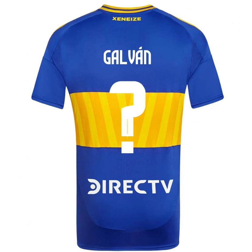 Danxen Enfant Maillot Lucas Galván #0 Blanc Bleu Tenues Domicile 2025/26 T-Shirt