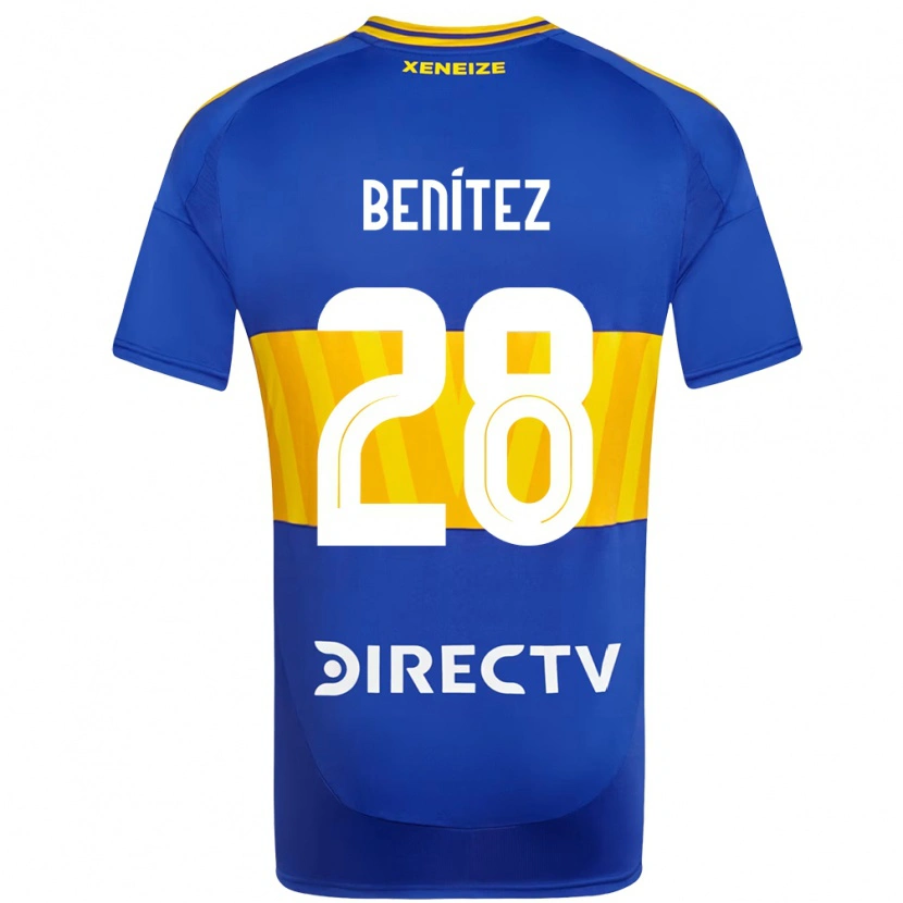 Danxen Enfant Maillot Yazmín Benítez #28 Blanc Bleu Tenues Domicile 2025/26 T-Shirt