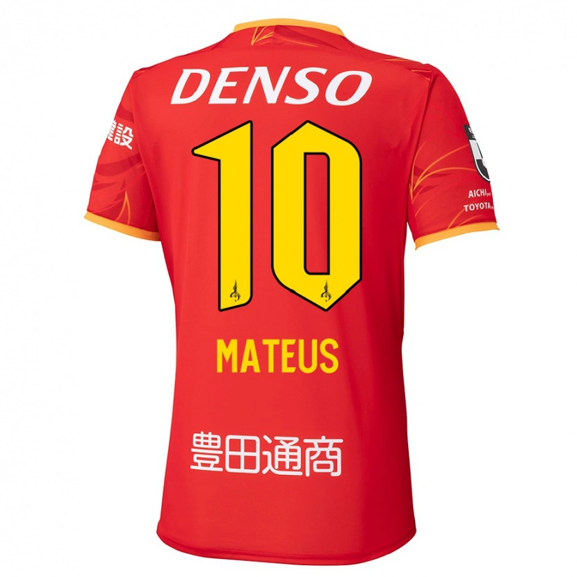 Danxen Enfant Maillot Mateus #10 Blanc Rouge Tenues Domicile 2025/26 T-Shirt