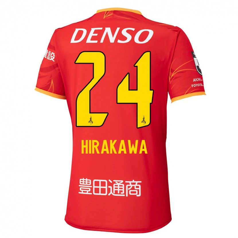 Danxen Enfant Maillot Haruto Hirakawa #24 Blanc Rouge Tenues Domicile 2025/26 T-Shirt