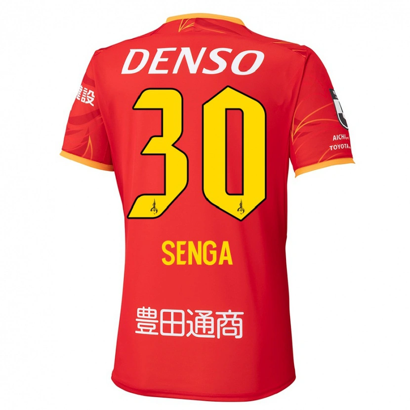 Danxen Enfant Maillot Shotaro Senga #30 Blanc Rouge Tenues Domicile 2025/26 T-Shirt