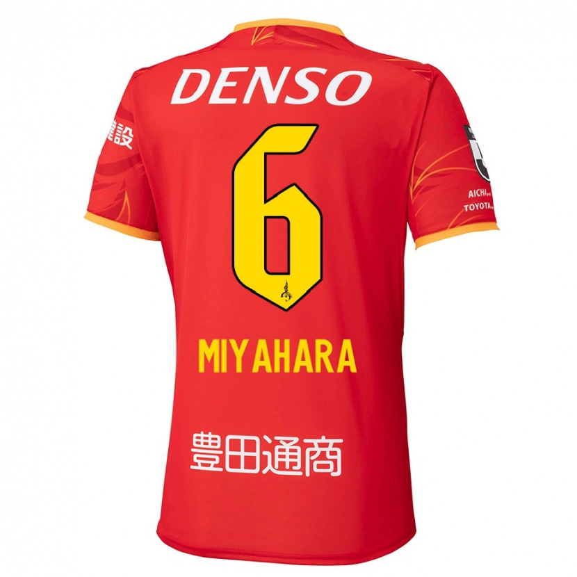 Danxen Enfant Maillot Kazuya Miyahara #6 Blanc Rouge Tenues Domicile 2025/26 T-Shirt