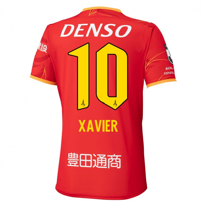 Danxen Enfant Maillot Gabriel Xavier #10 Blanc Rouge Tenues Domicile 2025/26 T-Shirt