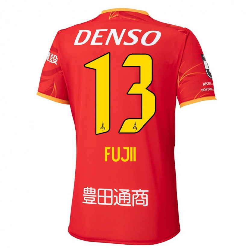 Danxen Enfant Maillot Haruya Fujii #13 Blanc Rouge Tenues Domicile 2025/26 T-Shirt