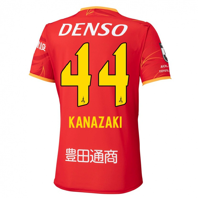 Danxen Enfant Maillot Mu Kanazaki #44 Blanc Rouge Tenues Domicile 2025/26 T-Shirt