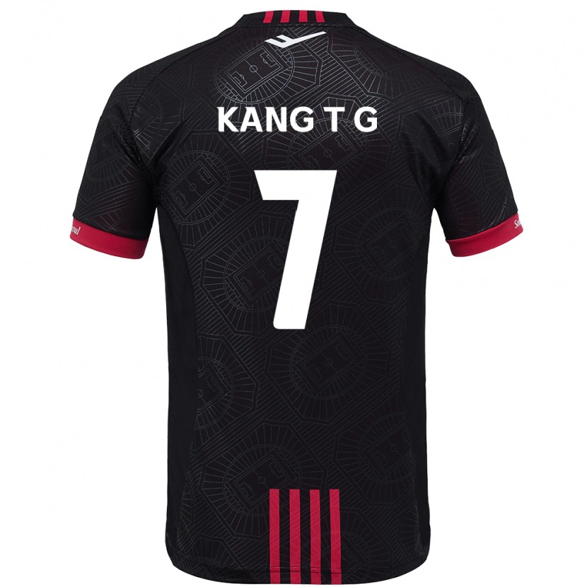 Danxen Enfant Maillot Kang Tae-Gyeong #7 Blanc Noir Tenues Domicile 2025/26 T-Shirt