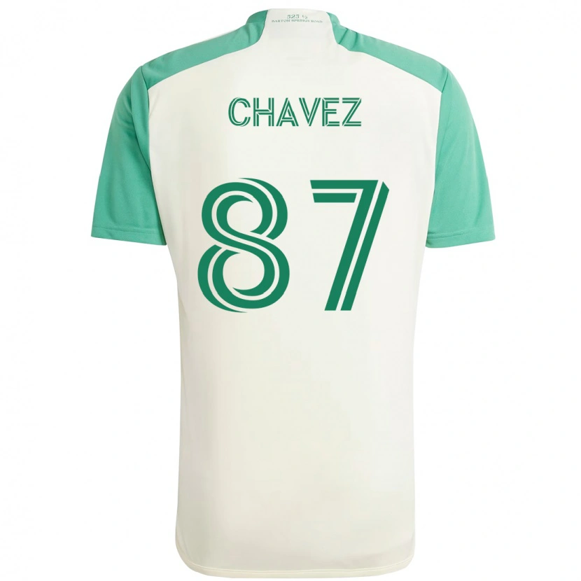 Danxen Enfant Maillot Alfonso Ocampo-Chávez #87 Vert Noir Tenues Extérieur 2025/26 T-Shirt