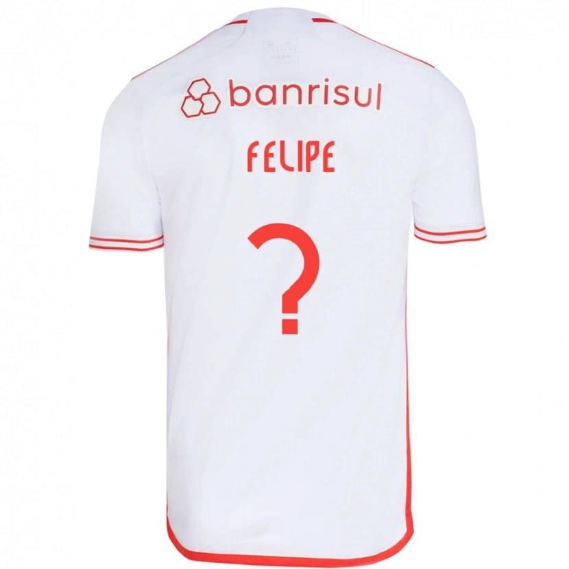 Danxen Enfant Maillot Gabriel Felipe #0 Rouge Blanc Tenues Extérieur 2025/26 T-Shirt