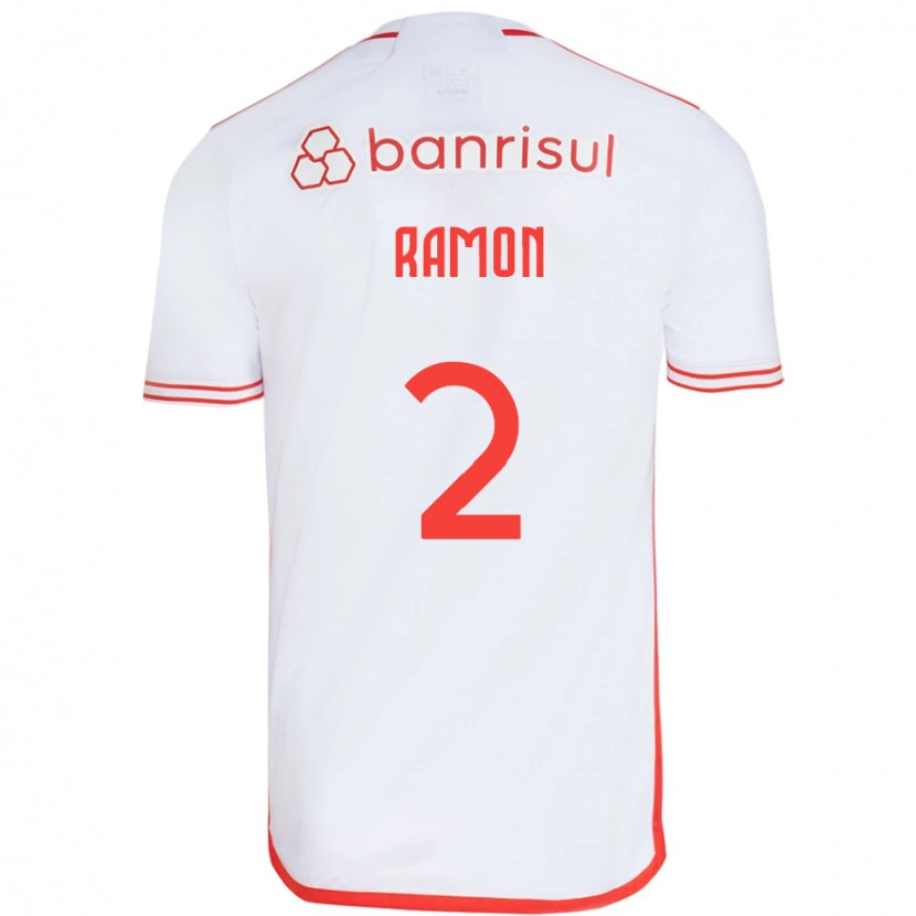 Danxen Enfant Maillot Ramon #2 Rouge Blanc Tenues Extérieur 2025/26 T-Shirt