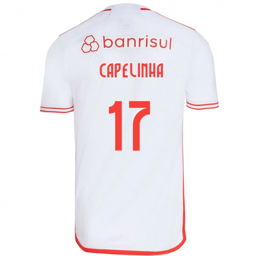 Danxen Enfant Maillot Capelinha #17 Rouge Blanc Tenues Extérieur 2025/26 T-Shirt