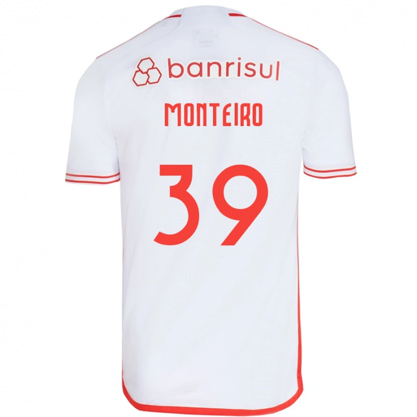 Danxen Enfant Maillot Letícia Monteiro #39 Rouge Blanc Tenues Extérieur 2025/26 T-Shirt