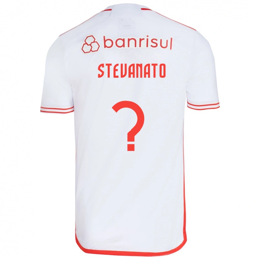 Danxen Enfant Maillot Eduardo Stevanato #0 Rouge Blanc Tenues Extérieur 2025/26 T-Shirt