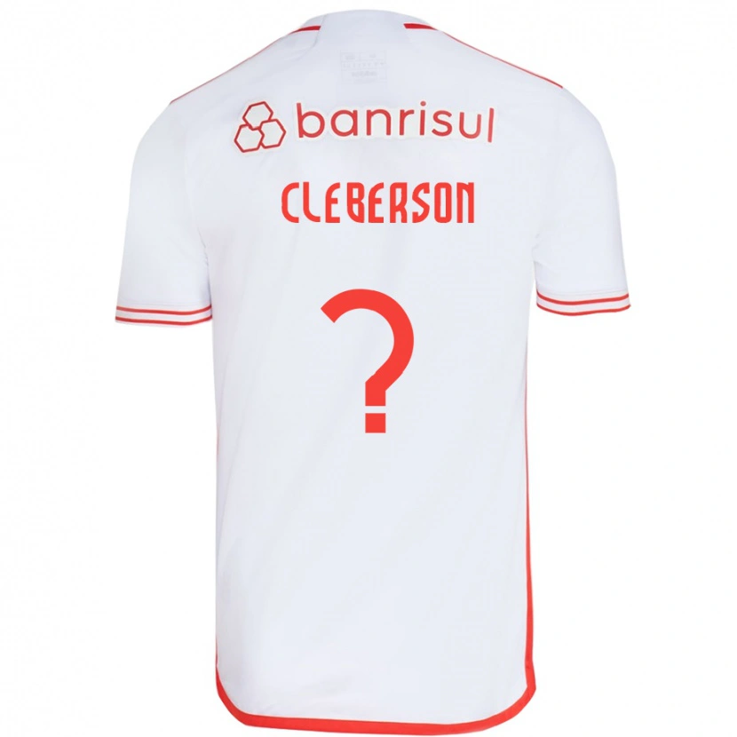 Danxen Enfant Maillot Cleberson #0 Rouge Blanc Tenues Extérieur 2025/26 T-Shirt