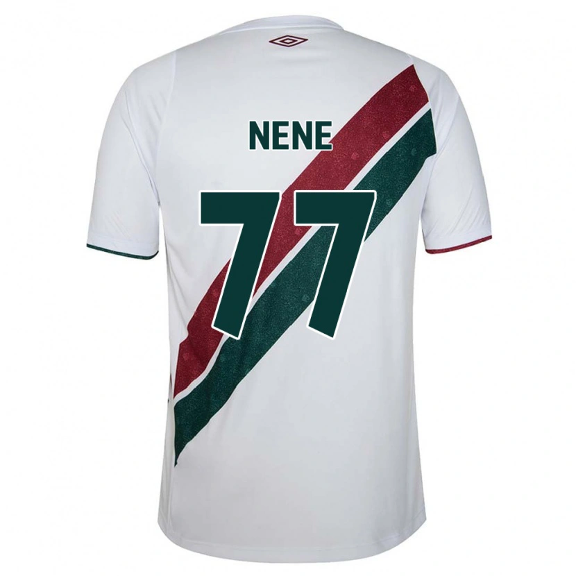 Danxen Enfant Maillot Nene #77 Vert Bordeaux Blanc Tenues Extérieur 2025/26 T-Shirt