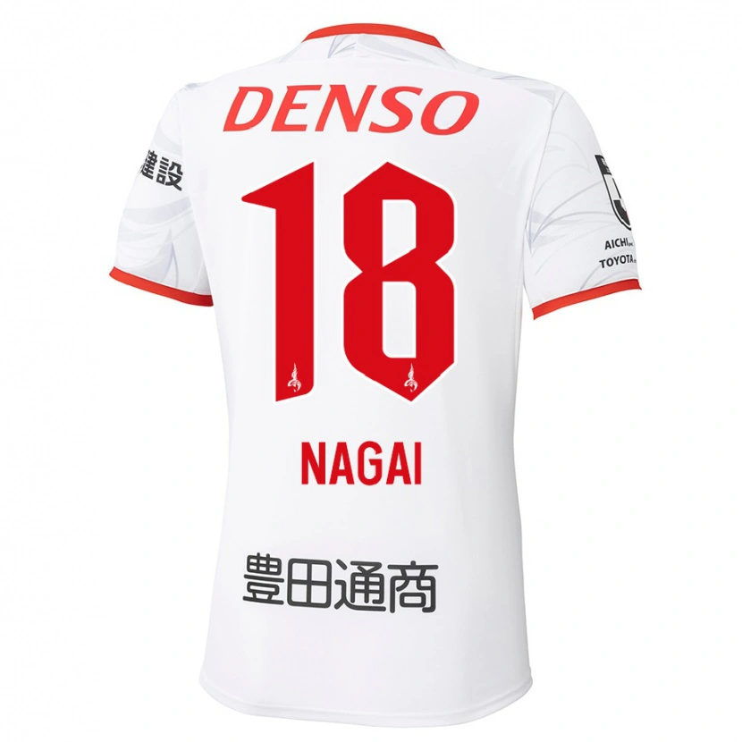 Danxen Enfant Maillot Kensuke Nagai #18 Rouge Jaune Tenues Extérieur 2025/26 T-Shirt