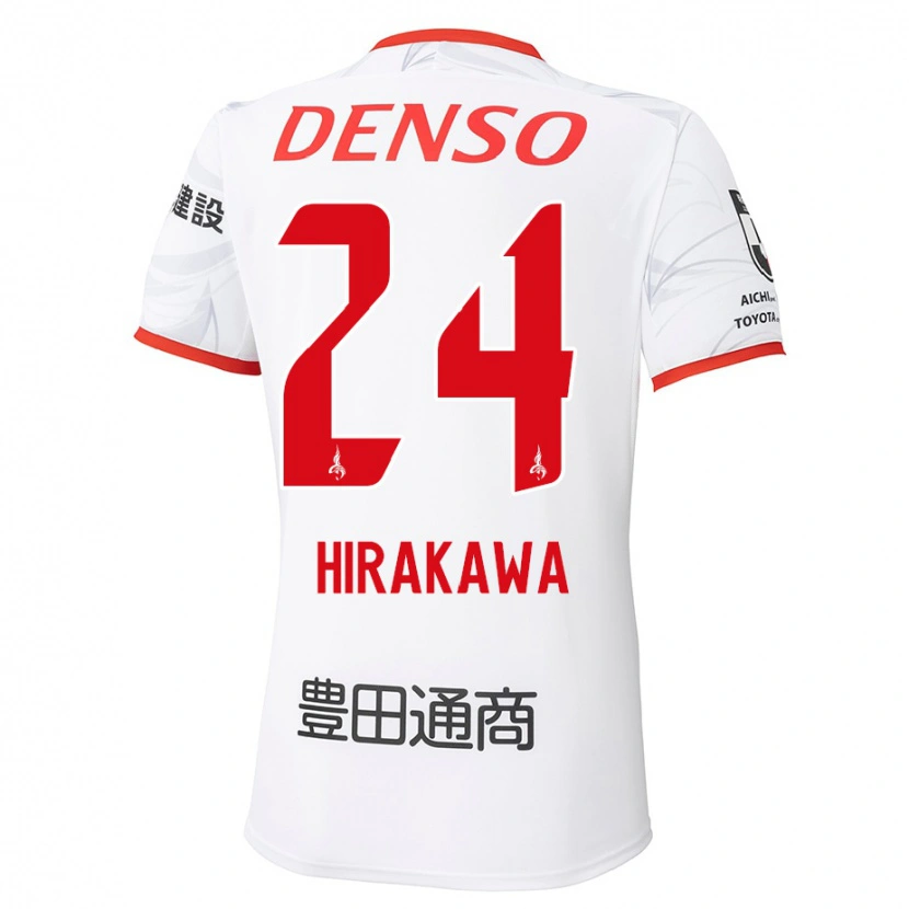 Danxen Enfant Maillot Haruto Hirakawa #24 Rouge Jaune Tenues Extérieur 2025/26 T-Shirt