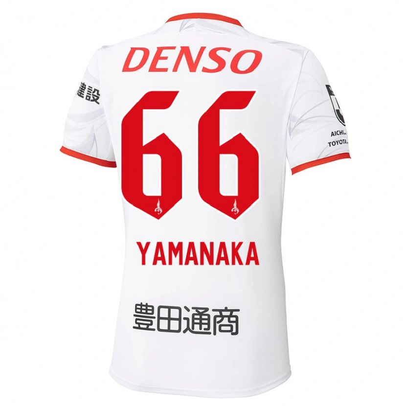 Danxen Enfant Maillot Ryosuke Yamanaka #66 Rouge Jaune Tenues Extérieur 2025/26 T-Shirt