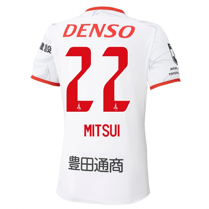 Danxen Enfant Maillot Daiki Mitsui #22 Rouge Jaune Tenues Extérieur 2025/26 T-Shirt