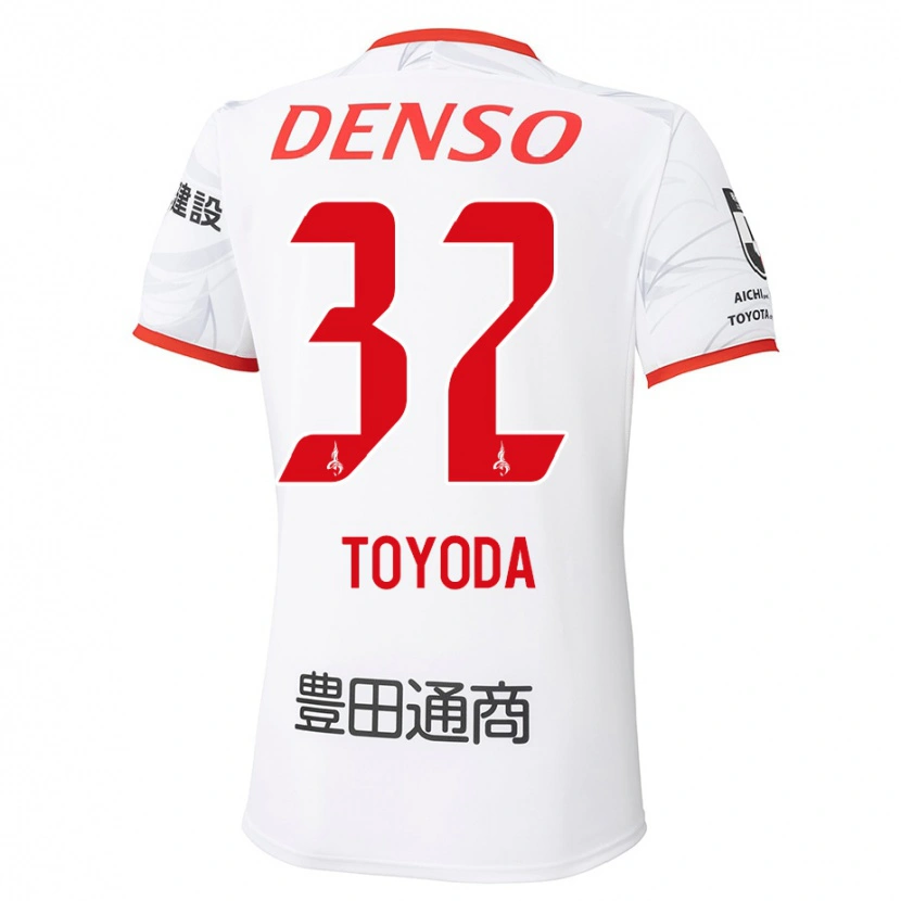 Danxen Enfant Maillot Koki Toyoda #32 Rouge Jaune Tenues Extérieur 2025/26 T-Shirt