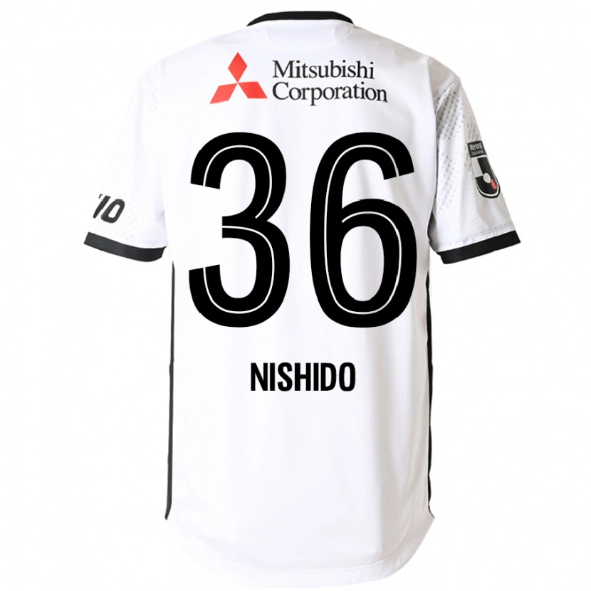 Danxen Enfant Maillot Hisatoshi Nishido #36 Bleu Royal Blanc Tenues Extérieur 2025/26 T-Shirt