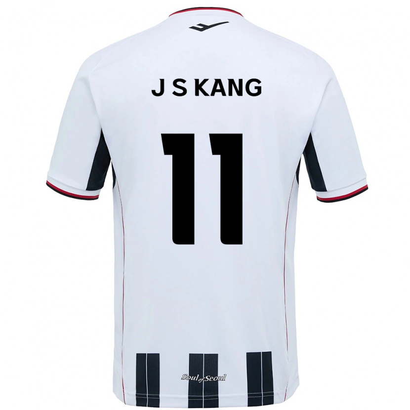 Danxen Enfant Maillot Seong-Jin Kang #11 Noir Rouge Tenues Extérieur 2025/26 T-Shirt