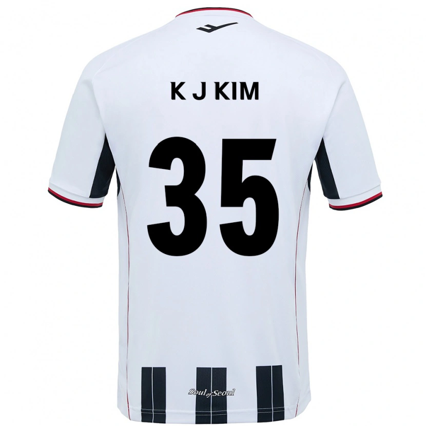 Danxen Enfant Maillot Kang-Jun Kim #35 Noir Rouge Tenues Extérieur 2025/26 T-Shirt