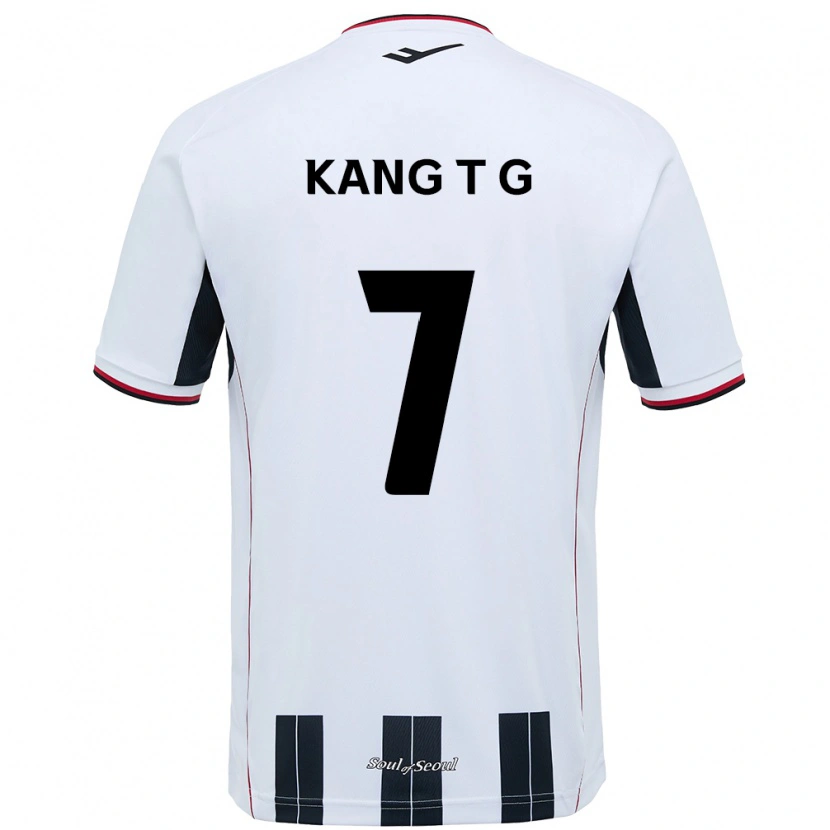 Danxen Enfant Maillot Kang Tae-Gyeong #7 Noir Rouge Tenues Extérieur 2025/26 T-Shirt