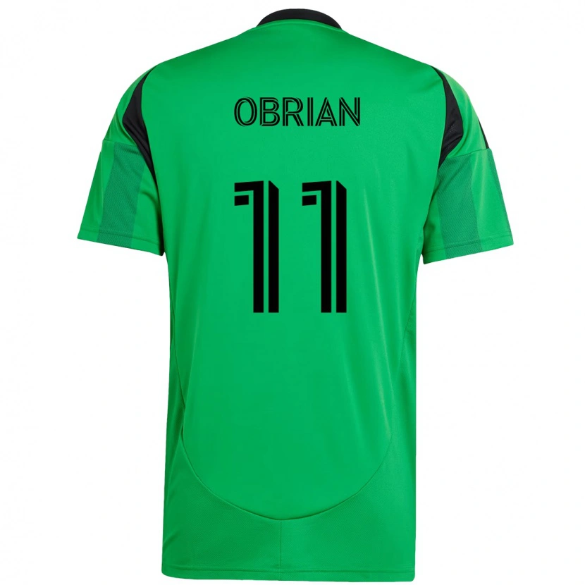 Danxen Homme Maillot Jáder Obrian #11 Blanc Vert Tenues Domicile 2025/26 T-Shirt