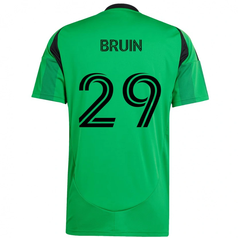 Danxen Homme Maillot Will Bruin #29 Blanc Vert Tenues Domicile 2025/26 T-Shirt