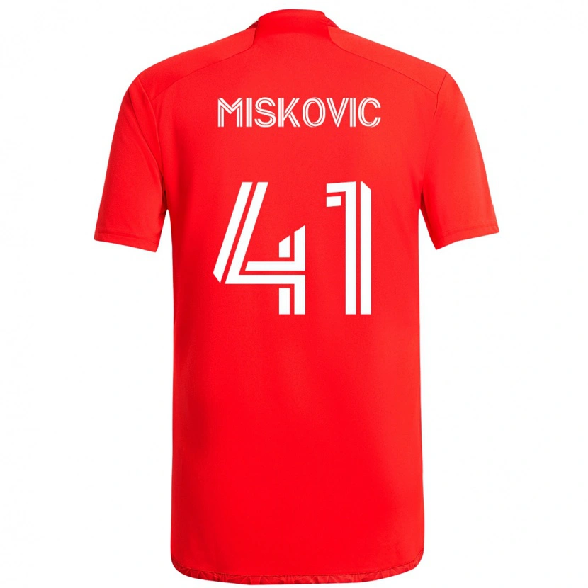 Danxen Homme Maillot Mihajlo Miskovic #41 Bleu Ciel Clair Bleu Tenues Domicile 2025/26 T-Shirt