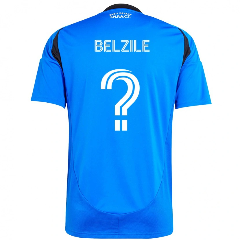 Danxen Homme Maillot Jean-Christophe Belzile #0 Bleu Ciel Bleu Foncé Tenues Domicile 2025/26 T-Shirt