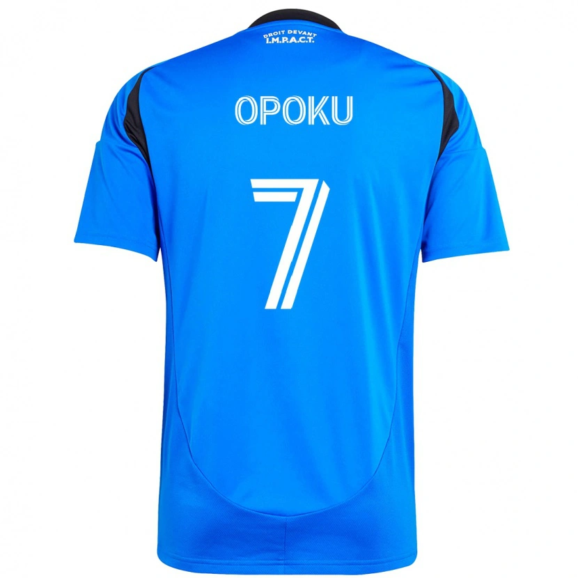 Danxen Homme Maillot Kwadwo Opoku #7 Bleu Ciel Bleu Foncé Tenues Domicile 2025/26 T-Shirt