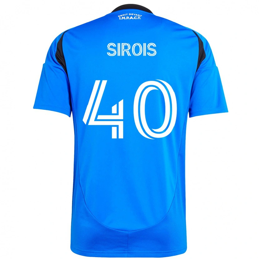 Danxen Homme Maillot Jonathan Sirois #40 Bleu Ciel Bleu Foncé Tenues Domicile 2025/26 T-Shirt