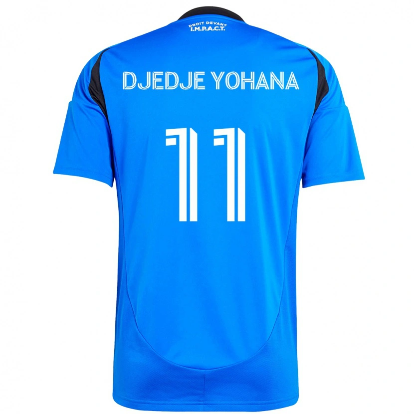 Danxen Homme Maillot Kabie Djedje Yohana #11 Bleu Ciel Bleu Foncé Tenues Domicile 2025/26 T-Shirt