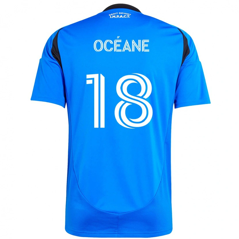 Danxen Homme Maillot Blouin Océane #18 Bleu Ciel Bleu Foncé Tenues Domicile 2025/26 T-Shirt