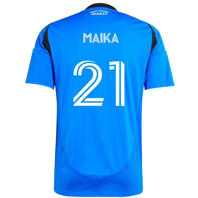 Danxen Homme Maillot Pouliot Maika #21 Bleu Ciel Bleu Foncé Tenues Domicile 2025/26 T-Shirt