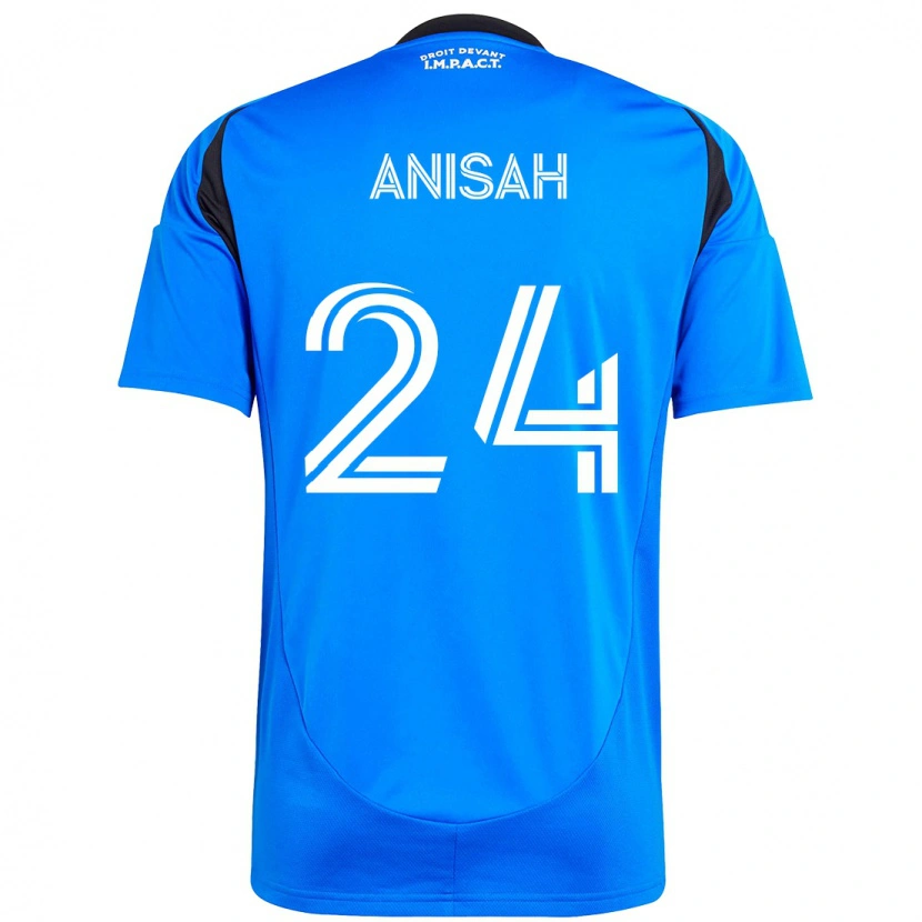 Danxen Homme Maillot Yusuf Anisah #24 Bleu Ciel Bleu Foncé Tenues Domicile 2025/26 T-Shirt