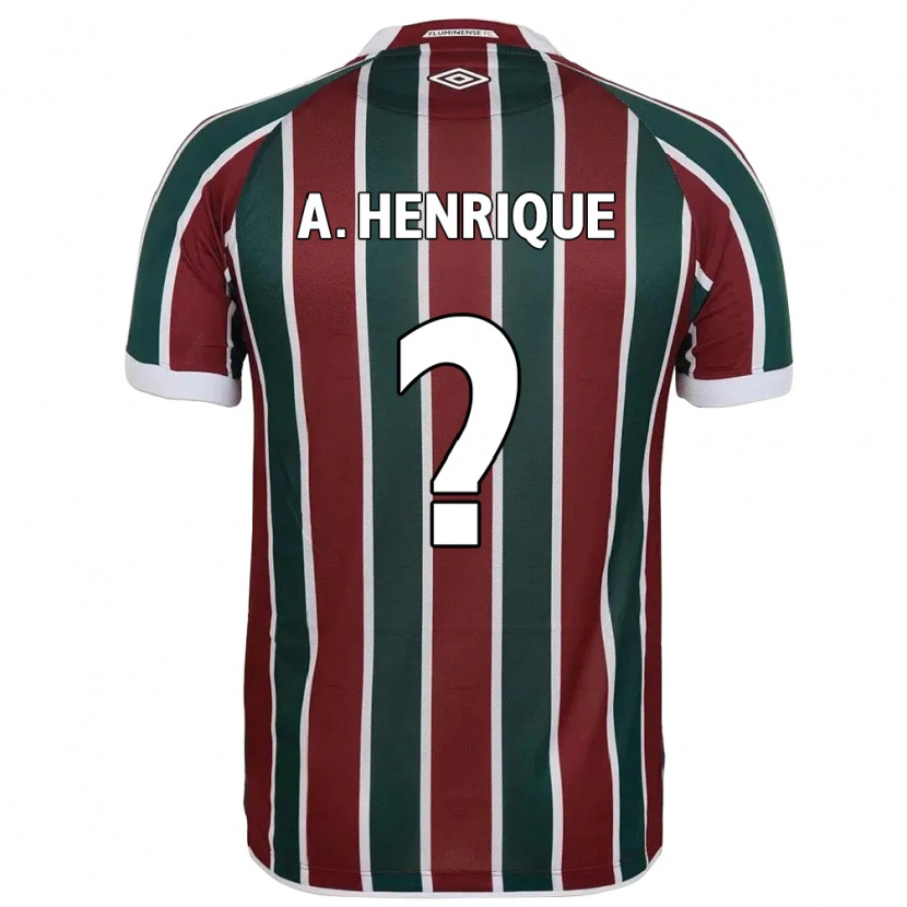 Danxen Homme Maillot Arthur Henrique #0 Blanc Vert Bordeaux Tenues Domicile 2025/26 T-Shirt