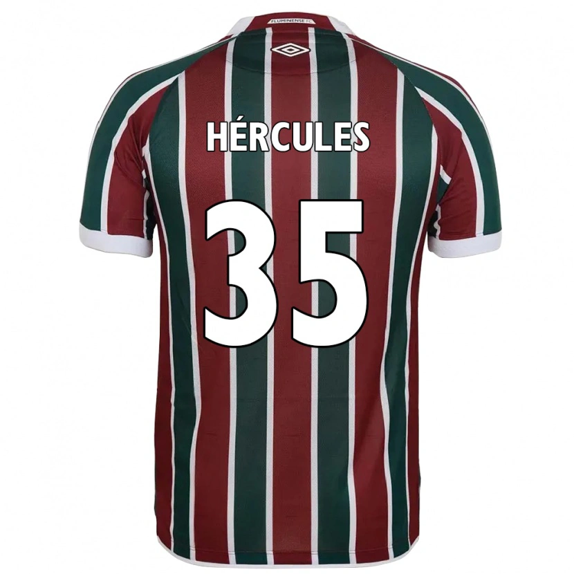 Danxen Homme Maillot Hércules #35 Blanc Vert Bordeaux Tenues Domicile 2025/26 T-Shirt