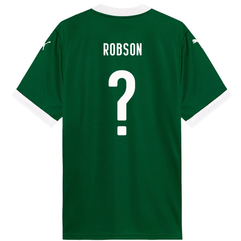 Danxen Homme Maillot Robson #0 Blanc Vert Tenues Domicile 2025/26 T-Shirt