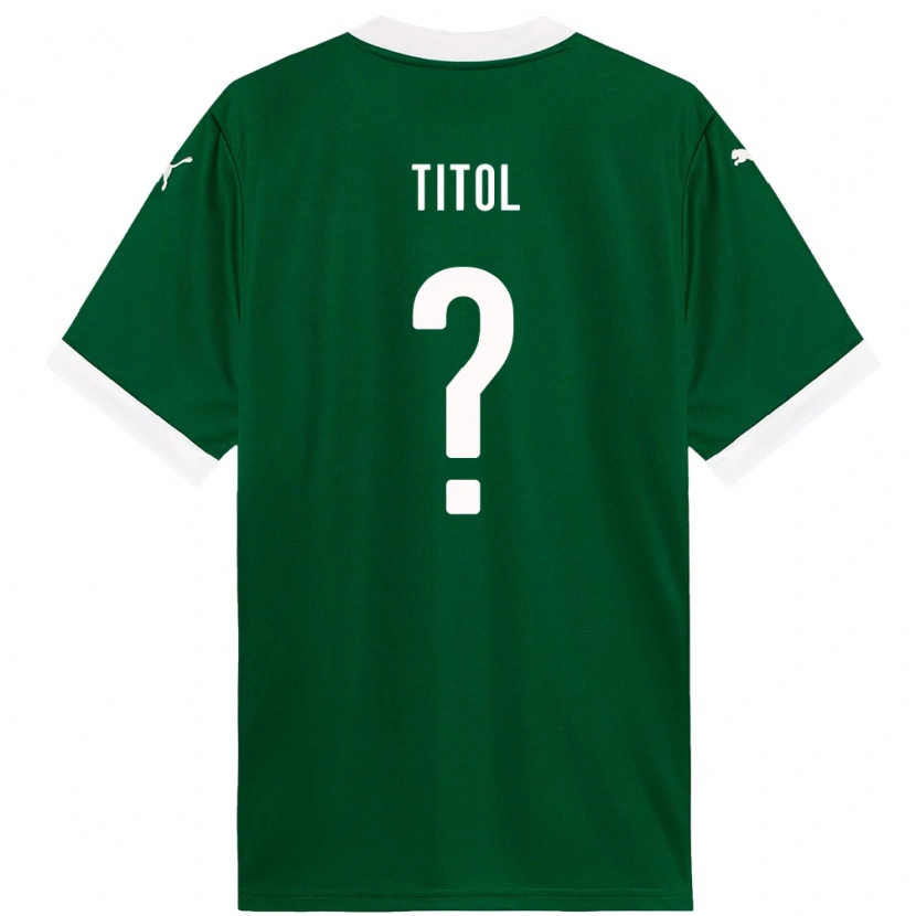 Danxen Homme Maillot Lucas Titol #0 Blanc Vert Tenues Domicile 2025/26 T-Shirt