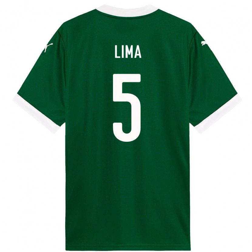 Danxen Homme Maillot Ingryd Lima #5 Blanc Vert Tenues Domicile 2025/26 T-Shirt